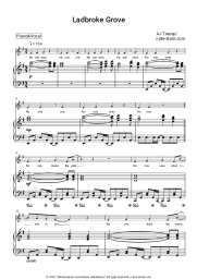 Sheet music, chords AJ Tracey - Ladbroke Grove