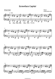 Sheet music, chords Dave - Screwface Capital