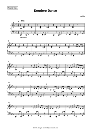 Sheet music, chords Indila - Derniere Danse