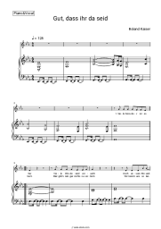 Sheet music, chords Roland Kaiser - Gut, dass ihr da seid