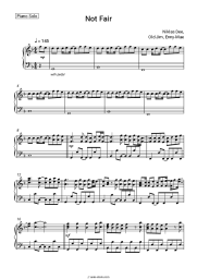 Sheet music, chords Niklas Dee, Old Jim, Enny-Mae - Not Fair