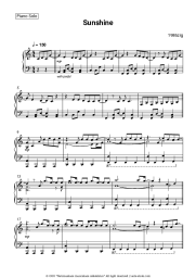 Sheet music, chords 1986zig - Sunshine