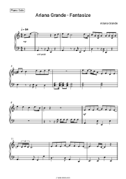 Sheet music, chords Ariana Grande - Fantasize