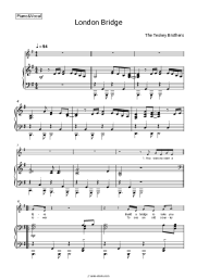 Sheet music, chords The Teskey Brothers - London Bridge