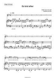 Sheet music, chords Mike Leon Grosch, Daniela Grosch - Du bist alles