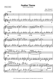 Sheet music, chords Alan Silvestri - Feather Theme (Forrest Gump)