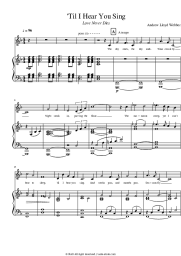 Sheet music, chords Andrew Lloyd Webber, Glenn Slater - Till I Hear You Sing (Love Never Dies)