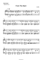 Sheet music, chords Laufey - From The Start