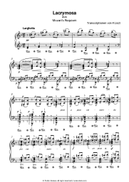 undefined Franz Liszt  - Lacrimosa aus Mozart's Requiem