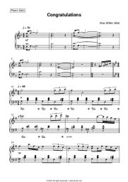 Sheet music, chords Mac Miller, Bilal - Congratulations