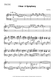 Sheet music, chords Cody Fry - I Hear A Symphony