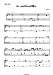 Sheet music, chords Mitski - My Love Mine All Mine