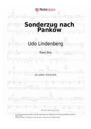 Sheet music, chords Udo Lindenberg - Sonderzug nach Pankow