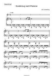 Sheet music, chords Udo Lindenberg - Sonderzug nach Pankow