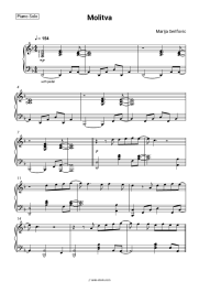 Sheet music, chords Marija Serifovic - Molitva