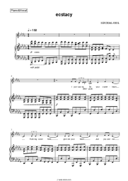 Sheet music, chords SUICIDAL-IDOL - ecstacy