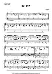 Sheet music, chords Tream - 3ER BMW