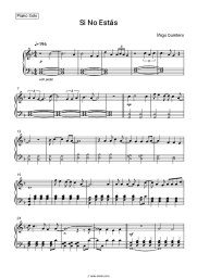 Sheet music, chords Íñigo Quintero - Si No Estás