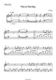 Sheet music, chords E-Type - This Is The Way