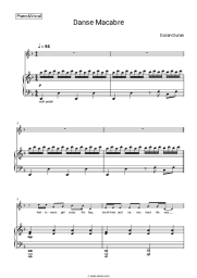 Sheet music, chords Duran Duran - Danse Macabre