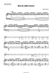 Sheet music, chords Marie Reim - Bist du dafür bereit?
