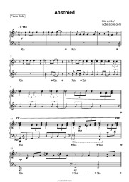 Sheet music, chords Die Ärzte - Abschied