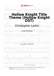 Sheet music, chords Christopher Larkin - Hollow Knight Title Theme (Hollow Knight OST)