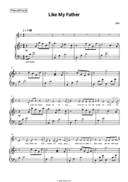 Sheet music, chords Jax - Like My Father