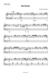 Sheet music, chords Kontra K, Santos - Die Sonne