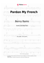 Sheet music, chords Benny Banks - Pardon My French