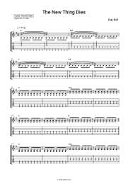 Sheet music, chords Ray Bull - The New Thing Dies