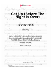 Sheet music, chords Technotronic - Get Up (Before The Night Is Over)