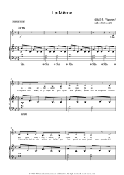 Sheet music, chords GIMS (Maître Gims), Vianney - La Même