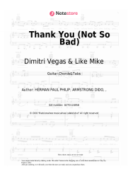 undefined Dimitri Vegas & Like Mike, Tiësto, Dido - Thank You (Not So Bad)