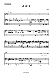 Sheet music, chords Xavi - La Diabla