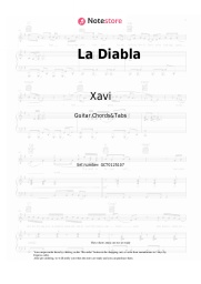 Sheet music, chords Xavi - La Diabla