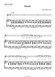 Sheet music, chords Zerb, Sofiya Nzau - Mwaki