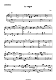 Sheet music, chords Hava - Ja sagen