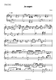 Sheet music, chords Hava - Ja sagen