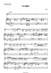 Sheet music, chords Hava - Ja sagen