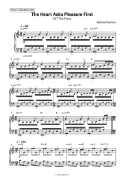 Sheet music, chords Michael Nyman - The Heart Asks Pleasure First (OST The Piano)