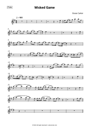 Sheet music, chords Grace Carter - Wicked Game