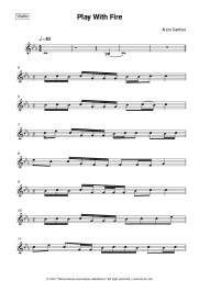 Sheet music, chords Nico Santos - Play With Fire