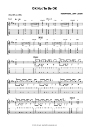 Sheet music, chords Marshmello, Demi Lovato - OK Not To Be OK