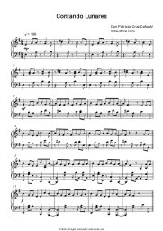 Sheet music, chords Don Patricio, Cruz Cafuné - Contando Lunares