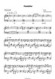Sheet music, chords Ruel - Painkiller