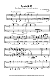 undefined Ludwig van Beethoven - Piano Sonata Op. 57 No. 23 (Appassionata) II. Andante con moto