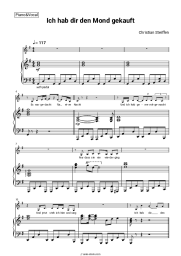 Sheet music, chords Christian Steiffen - Ich hab dir den Mond gekauft