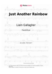 Sheet music, chords Liam Gallagher, John Squire - Just Another Rainbow
