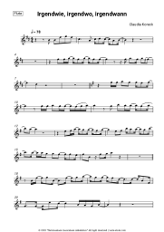 Sheet music, chords Claudia Koreck - Irgendwie, irgendwo, irgendwann